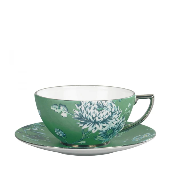 Wedgwood Koffieschotel Jasper Conran Chinoiserie Groen ø 16 Cm 4 Wedgwood Koffieschotel Jasper Conran Chinoiserie Groen ø 16 Cm - Afbeelding 2