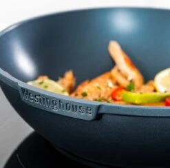 Westinghouse Pannenset Performance - Blauw - 8 Pannen - Complete Pannenset - Inductie En Alle Andere Warmtebronnen -Beste Keukengerei 1200x1187