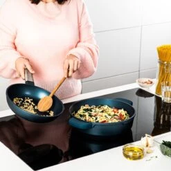 Westinghouse Pannenset Performance - Blauw - 8 Pannen - Complete Pannenset - Inductie En Alle Andere Warmtebronnen -Beste Keukengerei 1200x1200 106