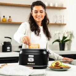 Westinghouse Retro Waterkoker + Broodrooster 2 Sleuven + Blender - Zwart -Beste Keukengerei 1200x1200 141