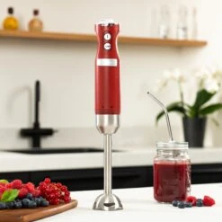 Westinghouse Retro Waterkoker + Broodrooster 2 Sleuven + Staafmixer - Rood -Beste Keukengerei 1200x1200 179
