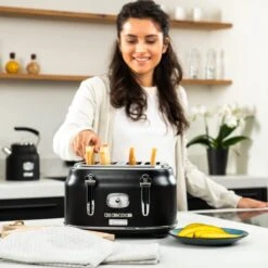 Westinghouse Retro Waterkoker + Broodrooster 4 Sleuven + Staafmixer - Zwart -Beste Keukengerei 1200x1200 189