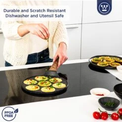 Westinghouse Pannenkoekpannenset Marble Wood - ø 26 En 28 Cm - Inductie En Alle Andere Warmtebronnen -Beste Keukengerei 1200x1200 92