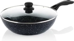 Westinghouse Pannenset Black Marble (Grillpan 28 Cm + Wokpan ø 30 Cm) - Inductie En Alle Andere Warmtebronnen 19 Westinghouse Pannenset Black Marble (Grillpan 28 Cm + Wokpan ø 30 Cm) - Inductie En Alle Andere Warmtebronnen -Beste Keukengerei 1200x661 1