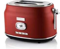 Westinghouse Retro Waterkoker + Broodrooster 2 Sleuven - Rood -Beste Keukengerei 1200x973