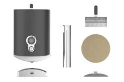 ZiiPa Pizza Oven Piana - Houtgestookt - Met Thermometer - Leisteen - Voor ø 30 Cm Pizza's - Roterende Pizzasteen -Beste Keukengerei 159567