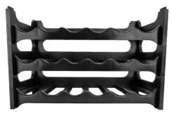 Wijnrek Stapelbaar - Kunststof - Zwart - 6 Flessen 7 Wijnrek Stapelbaar - Kunststof - Zwart - 6 Flessen -Beste Keukengerei 171573