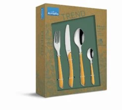 Amefa Bestekset Eclat - Mustard Yellow Matt - 24-delig / 6 Personen -Beste Keukengerei 2294YMTR42C71 1