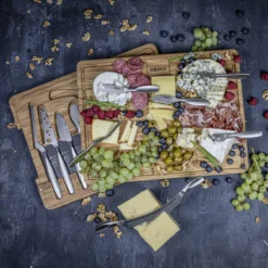 Boska Kaasset Ultimate Monaco+ (Eikenhouten Serveerplank & 10 RVS Kaasmessen) - 11 Delige Set -Beste Keukengerei 307105BOSKAUltimateCheeseSet 10 2400x
