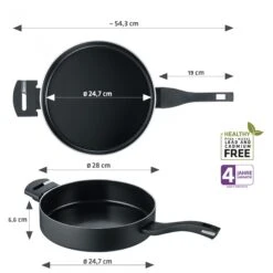 Berndes Hapjespan B.Green - ø 28 Cm / 3.5 Liter - Standaard Anti-aanbaklaag -Beste Keukengerei 35455 Product 1920x19205B15D