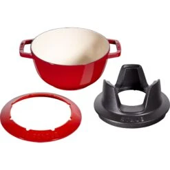 Staub Fondueset Kersenrood - ø 20 Cm / 2.36 Liter -Beste Keukengerei 40511 975 0 6