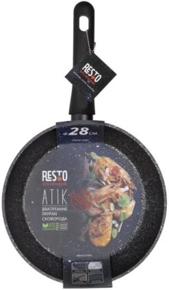 Resto Kitchenware Koekenpan Atik - ø 28 Cm - Standaard Anti-aanbaklaag -Beste Keukengerei 4260403577127