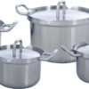 BK Pannenset Q-linair Master RVS - 4 Delige Set -Beste Keukengerei 448818