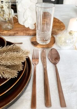 Sareva Bestekset - 16-delig / 4 Personen - Koper -Beste Keukengerei 4 16