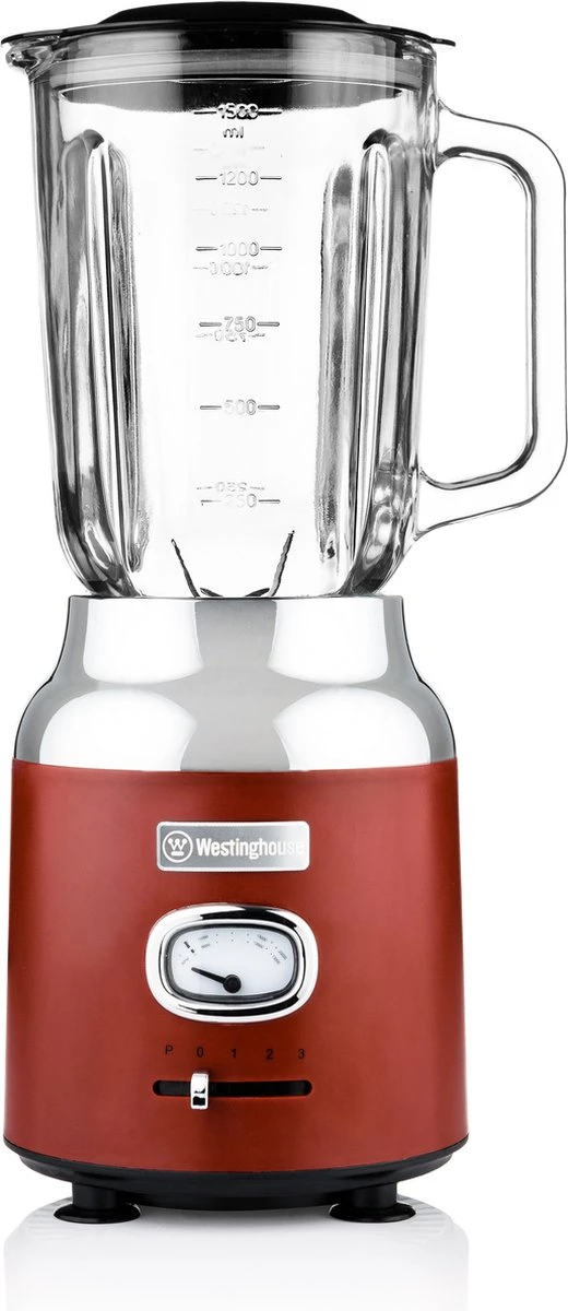 Westinghouse Retro Waterkoker + Broodrooster 4 Sleuven + Blender - Rood 4 Westinghouse Retro Waterkoker + Broodrooster 4 Sleuven + Blender - Rood - Afbeelding 2