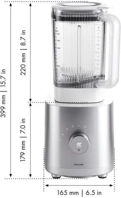 Zwilling Blender Enfinigy - 1.4 Liter - 1200 W - Zilver/Wit 16 Zwilling Blender Enfinigy - 1.4 Liter - 1200 W - Zilver/Wit -Beste Keukengerei 53002 000 0 10