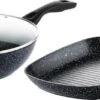 Westinghouse Pannenset Black Marble (Grillpan 28 Cm + Wokpan ø 30 Cm) - Inductie En Alle Andere Warmtebronnen -Beste Keukengerei 550x189