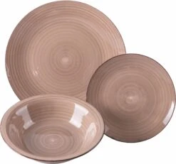 Villa D'Este Serviesset Baita - Chocolate - 18-delig / 6 Personen -Beste Keukengerei 5911819 f