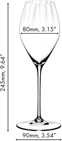 Riedel Champagne Glazen Performance - 2 Stuks -Beste Keukengerei 688400028 dimensions bxnKLINQ 2