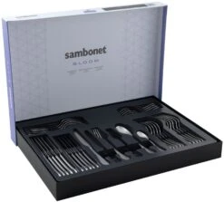 Sambonet Bestekset Bloom - Antique RVS - Monoblock - 36 Delig / 6 Personen -Beste Keukengerei 8014808499029 3