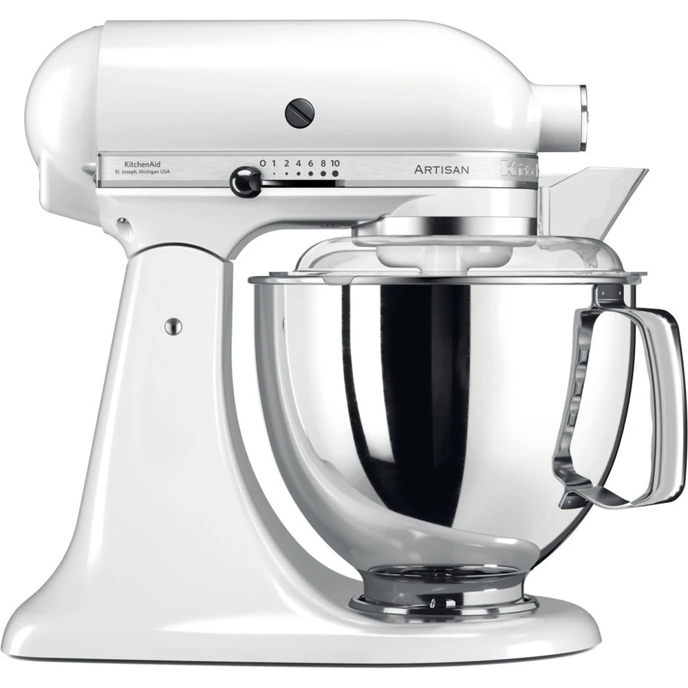 KitchenAid Keukenmachine Artisan - Kantelbare Kop - Wit - 4.8 Liter - 5KSM175PSEWH 3 KitchenAid Keukenmachine Artisan - Kantelbare Kop - Wit - 4.8 Liter - 5KSM175PSEWH