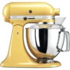 KitchenAid Keukenmachine Artisan - Kantelbare Kop - Pastel Geel - 4.8 Liter - 5KSM175PSEMY -Beste Keukengerei 859701501050