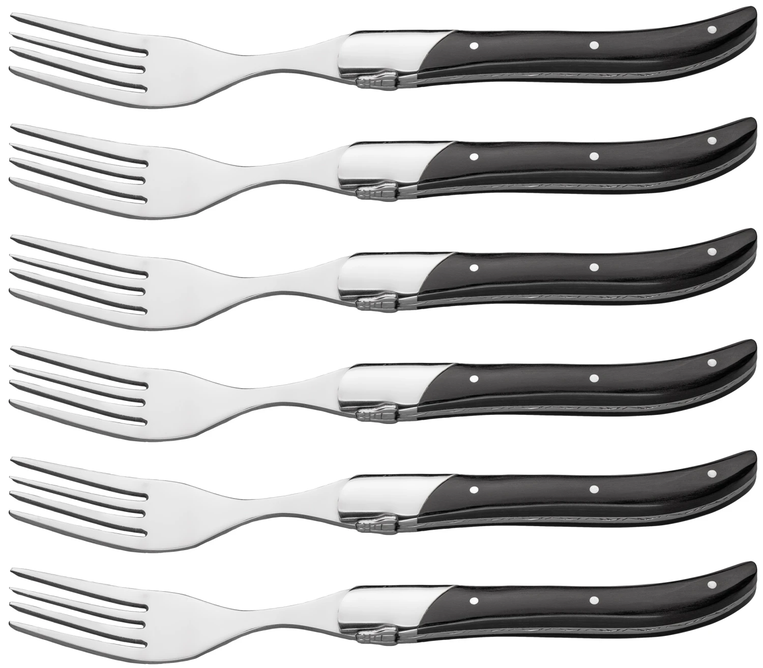 Jay Hill Steakvorken Laguiole - Zwart - 6 Stuks 9 Jay Hill Steakvorken Laguiole - Zwart - 6 Stuks - Afbeelding 7