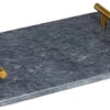 Jay Hill Dienblad - Met Handvatten - Marmer - Grijs - 30 X 20 Cm -Beste Keukengerei 8720364453220