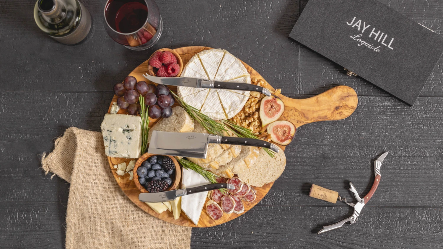 Jay Hill Kurkentrekker / Kelnersmes Laguiole - Rozenhout 5 Jay Hill Kurkentrekker / Kelnersmes Laguiole - Rozenhout - Afbeelding 3