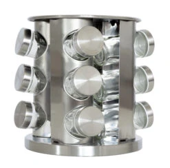 Blackwell Kruidenrek / Kruidencarrousel - Inclusief 12 Kruidenpotjes - RVS -Beste Keukengerei 8720364455521 1 1