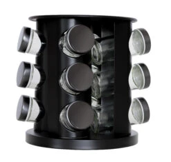 Blackwell Kruidenrek / Kruidencarrousel - Inclusief 12 Kruidenpotjes - Zwart -Beste Keukengerei 8720364455545 2 1