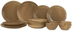 Jay Hill Serviesset Alderney - 16-delig / 4 Personen - Bruin/Geel