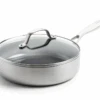 GreenPan Hapjespan Met Deksel - Geneva - RVS - ø 24 Cm / 2.6 Liter - Keramische Anti-aanbaklaag -Beste Keukengerei Afbeeldingen CL 2022 06 16T143606.146