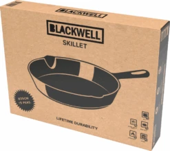 Blackwell Koekenpan - Gietijzer - ø 25 Cm - Zonder Anti-aanbaklaag -Beste Keukengerei Box25 Package New 1
