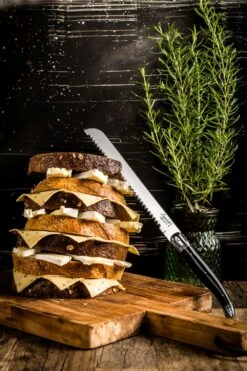 Laguiole Style De Vie Broodmes Zwart -Beste Keukengerei Broodmes Laguiole zwart sf gr 2