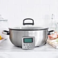 GreenPan Omnicooker - 5.7 Liter - RVS - Keramische Anti-baklaag -Beste Keukengerei CC005284 001 CC005285 001 image2 produlife ecc3de27 433c 451e 9d57 53e936682eb3