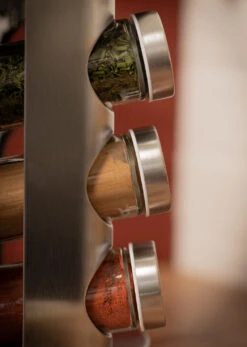 Blackwell Kruidenrek / Kruidencarrousel - Inclusief 12 Kruidenpotjes - RVS -Beste Keukengerei COOK4379