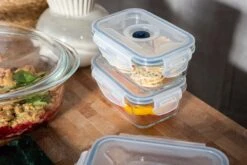 Sareva Vacuum Ovenschalen / Vershoudbakjes - Hittebestendig Glas - 8 Delige Set -Beste Keukengerei Crumble in ovenschaal en vershoudbakjes 4 3