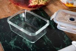 Sareva Vacuum Ovenschalen / Vershoudbakjes - Hittebestendig Glas - 8 Delige Set -Beste Keukengerei Crumble in ovenschaal en vershoudbakjes 6 3