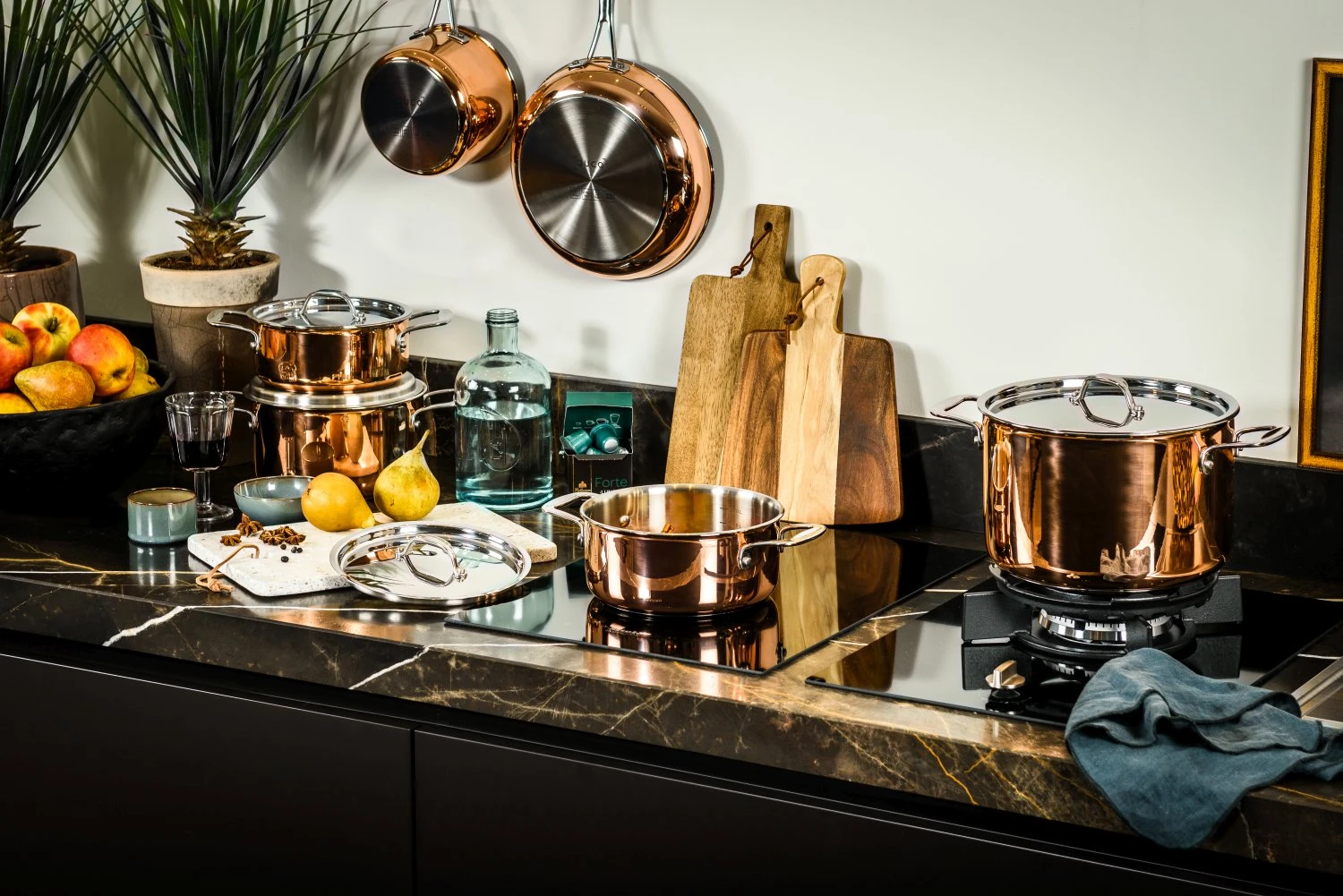 DUCQ Steelpan Met Deksel - Koper - ø 16 Cm / 1.5 Liter 7 DUCQ Steelpan Met Deksel - Koper - ø 16 Cm / 1.5 Liter - Afbeelding 6