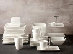 BonBistro Ovenschaal Yong Squito - 19 X 19 X 6 Cm / 1.4 Liter - Wit - 2 Stuks -Beste Keukengerei EB 1128601A 8