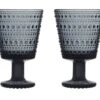 Iittala Glazen Kastehelmi - Donkergrijs - 260 Ml - 2 Stuks 1 Iittala Glazen Kastehelmi - Donkergrijs - 260 Ml - 2 Stuks -Beste Keukengerei Kastehelmi universal glass 26cl dark grey 2pcs 2 1