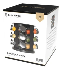 Blackwell Kruidenrek / Kruidencarrousel - Inclusief 12 Kruidenpotjes - Zwart -Beste Keukengerei Kruidenrek 12 units zwart Current View