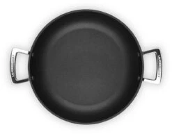 Le Creuset Hapjespan Met Deksel - Les Forgées TNS - ø 28 Cm / 3.2 Liter - Standaard Anti-aanbaklaag -Beste Keukengerei LC 20190624 ZS PS FS 51107280010502 005