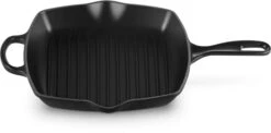 Le Creuset Grillpan Signature - Mat Zwart -26 X 26 Cm - Geëmailleerde Anti-aanbaklaag
