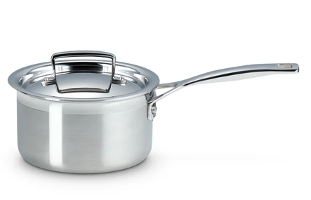Le Creuset 3- Delige Pannenset 3-ply - RVS - Inductie - Koekenpan, Kookpan & Steelpan - Inclusief 2 Deksels 4 Le Creuset 3- Delige Pannenset 3-ply - RVS - Inductie - Koekenpan, Kookpan & Steelpan - Inclusief 2 Deksels - Afbeelding 2