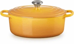 Le Creuset Braadpan Signature - Ovaal - Nectar - ø 29 Cm / 4.7 Liter -Beste Keukengerei LC 20220720 HL PS FS 21178296724430 001