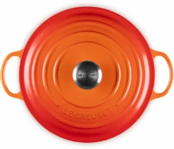 Le Creuset Braadpan Signature - Marmite - Oranjerood - ø 26 Cm / 4.1 Liter -Beste Keukengerei LC 20231107 HL PS FS 21114260900430 004