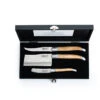 Laguiole Style De Vie Kaasmessen / Kaasmessenset Luxury Line Eikenhout - 3 Stuks -Beste Keukengerei LuxKaasEikStone