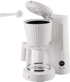 Alessi Filter-koffiezetapparaat Plissé - 1.5 Liter - Wit - Michele De Lucchi - MDL14 W -Beste Keukengerei MDL14 W 03 1x1 A4 3500pxl